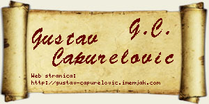 Gustav Capurelović vizit kartica